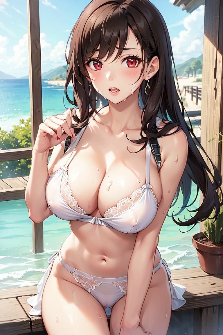 【巨乳・濡れ透け】ティファさんのイラスト集