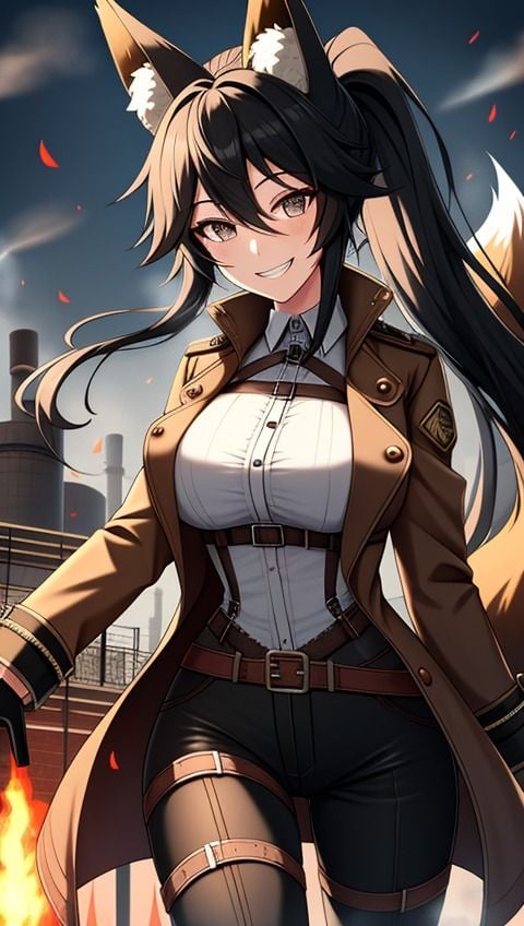 炎の狐のコスプレ・クイーン