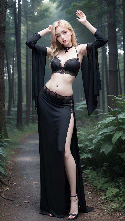 ファンタジーゴシック風:AI美女