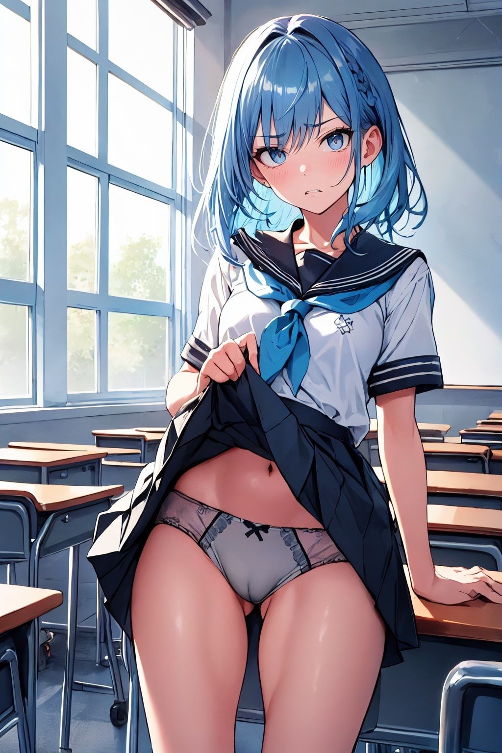 嫌悪スカートめくり