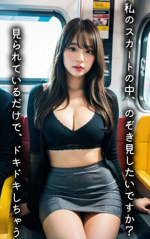 【痴女】電車のなかでパンチラしてくる人妻がH過ぎて我慢できない話(全295ページ)【高画質モデル】