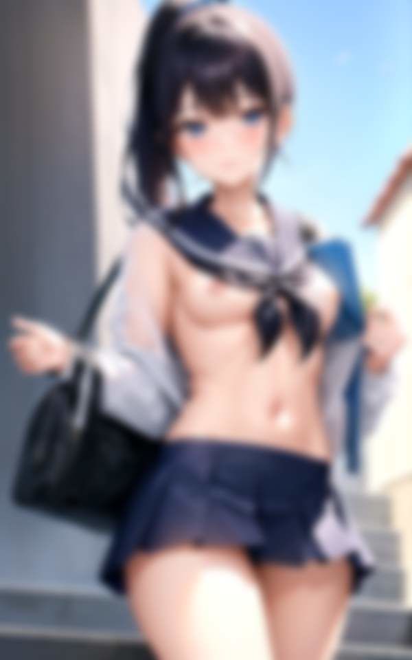 校則はノーブラノーパンお尻を出すこと 今日も元気に行ってきます