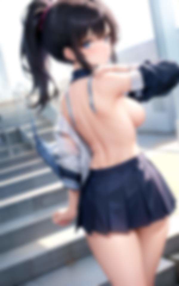 校則はノーブラノーパンお尻を出すこと 今日も元気に行ってきます