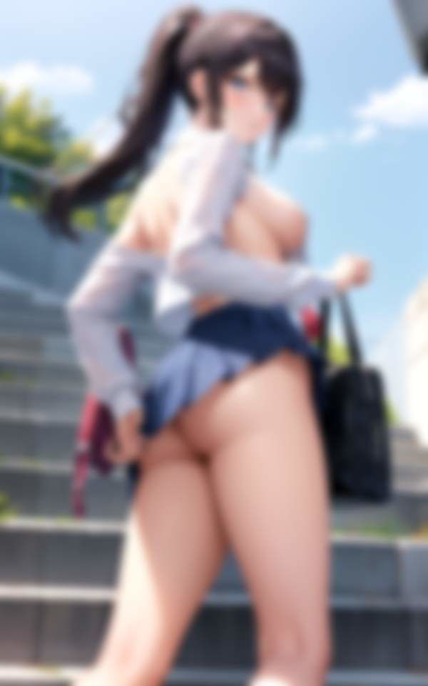 校則はノーブラノーパンお尻を出すこと 今日も元気に行ってきます