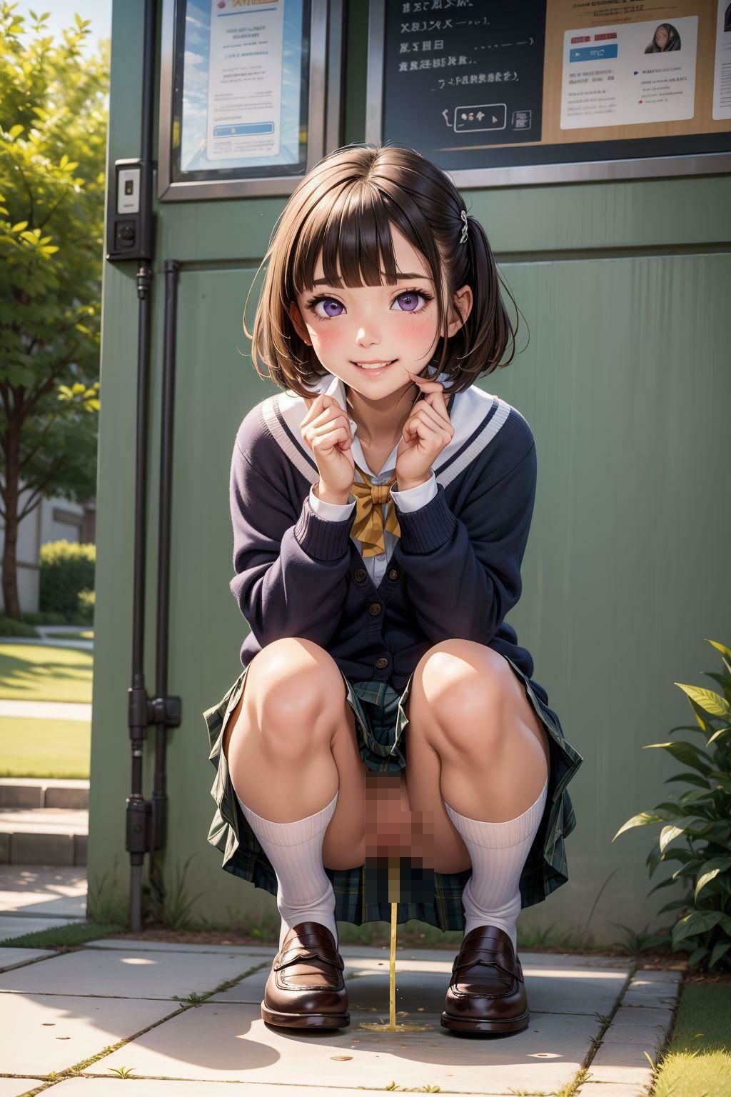 おしっこする場所どぉこだ