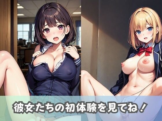 【爆乳処女JK】巨乳の女子校生が初めてのセックスに挑戦！きつきつおま◯こに中出しされて精子まみれ！