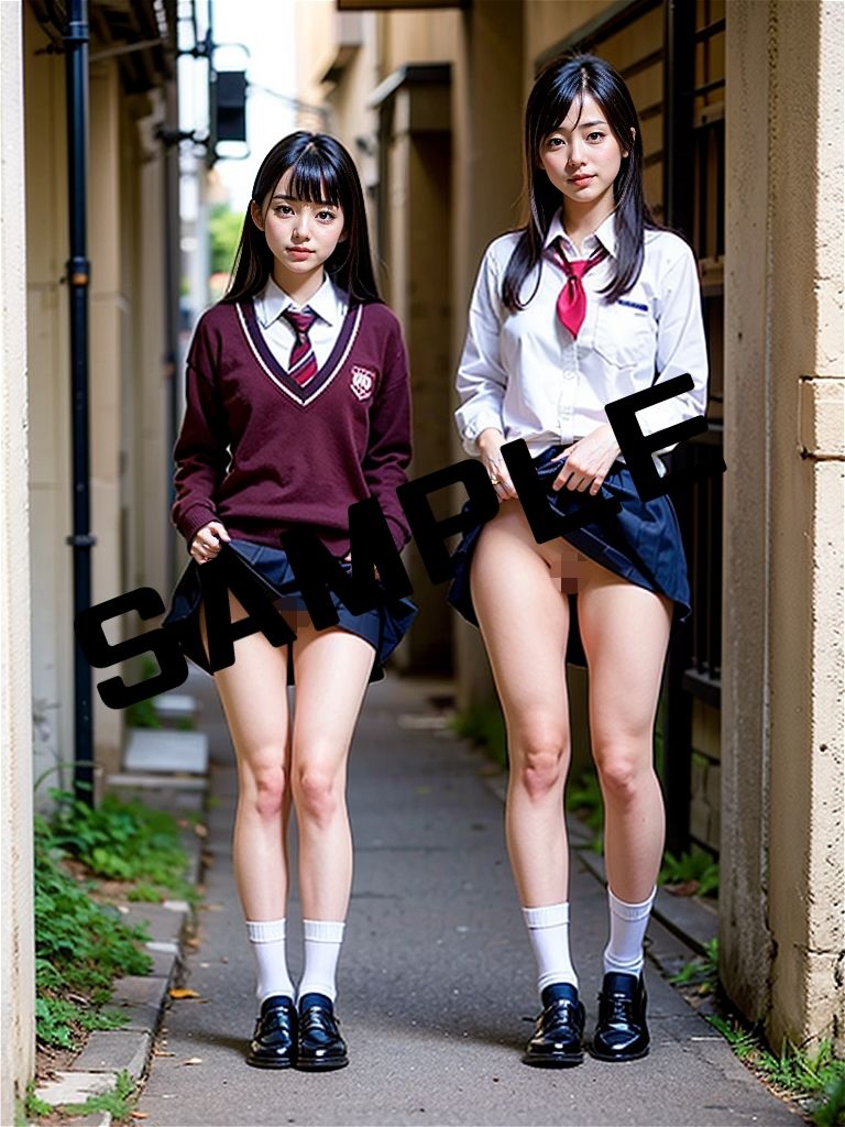 AIフェチフォト集vol.2 至高のセルフスカートめくり 見えるのか、見えないのかその狭間が最高に眩しい