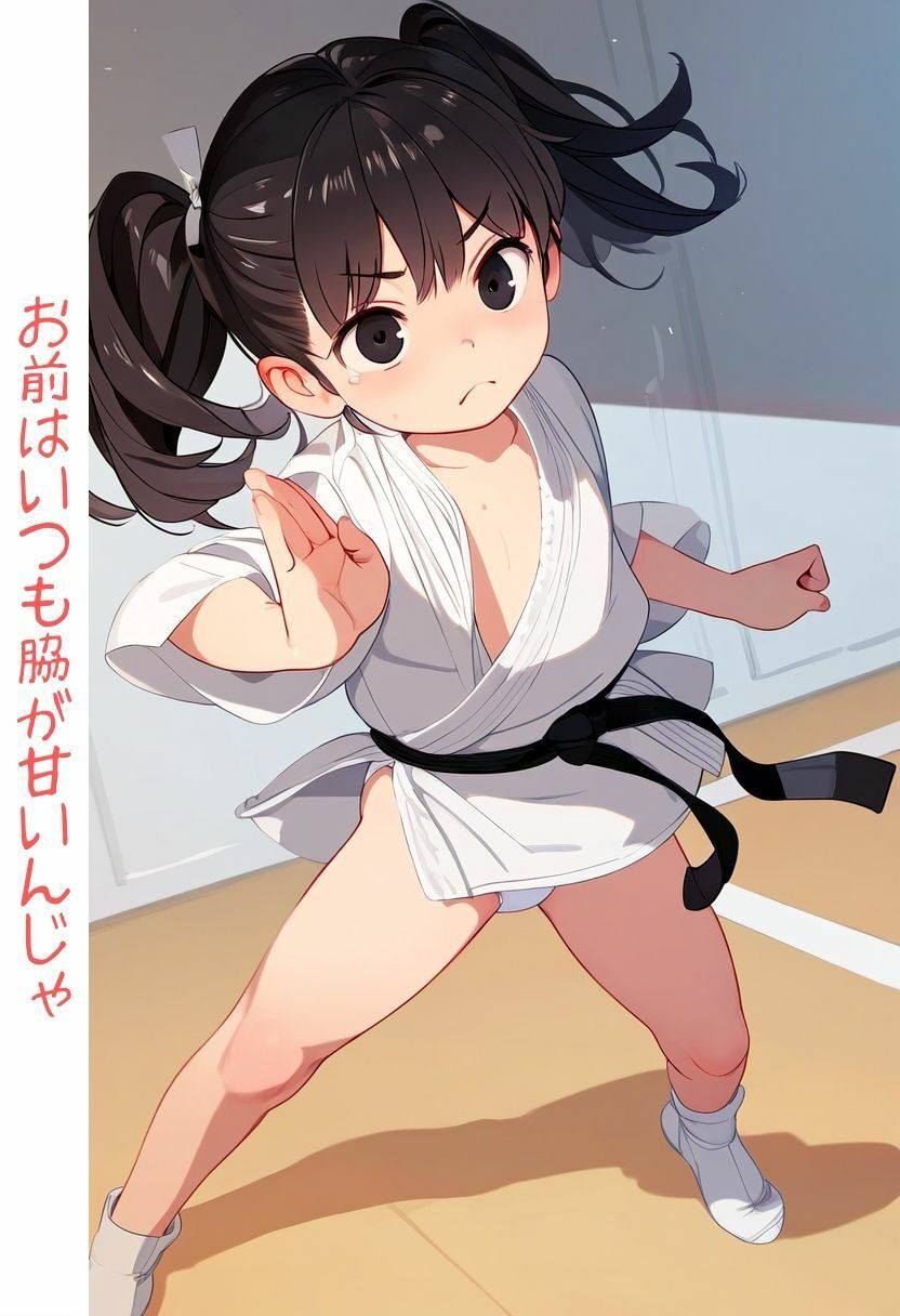 ロリババアのパンチラ・胸チラ｜見た目は若いが中身は古風な老女と特訓中に叱られ褒めらギャップに萌えるセリフ付きイラスト集