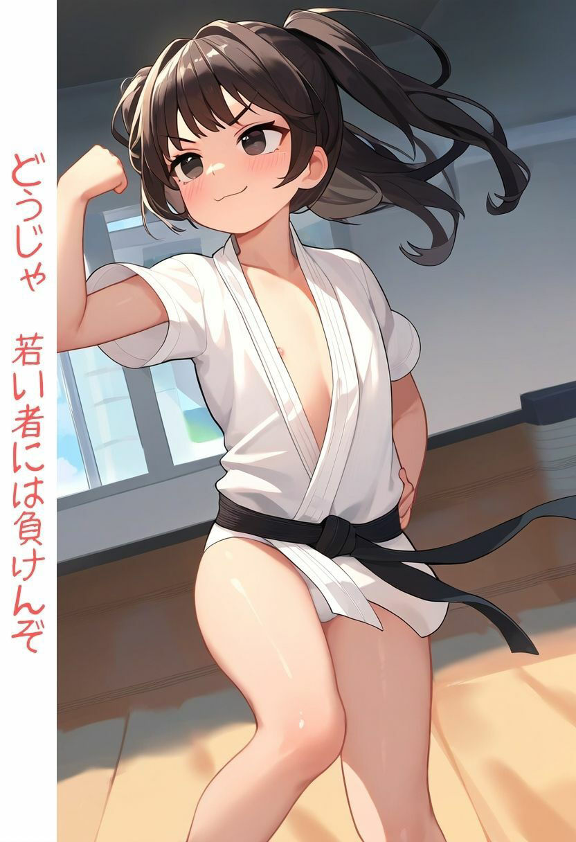 ロリババアのパンチラ・胸チラ｜見た目は若いが中身は古風な老女と特訓中に叱られ褒めらギャップに萌えるセリフ付きイラスト集