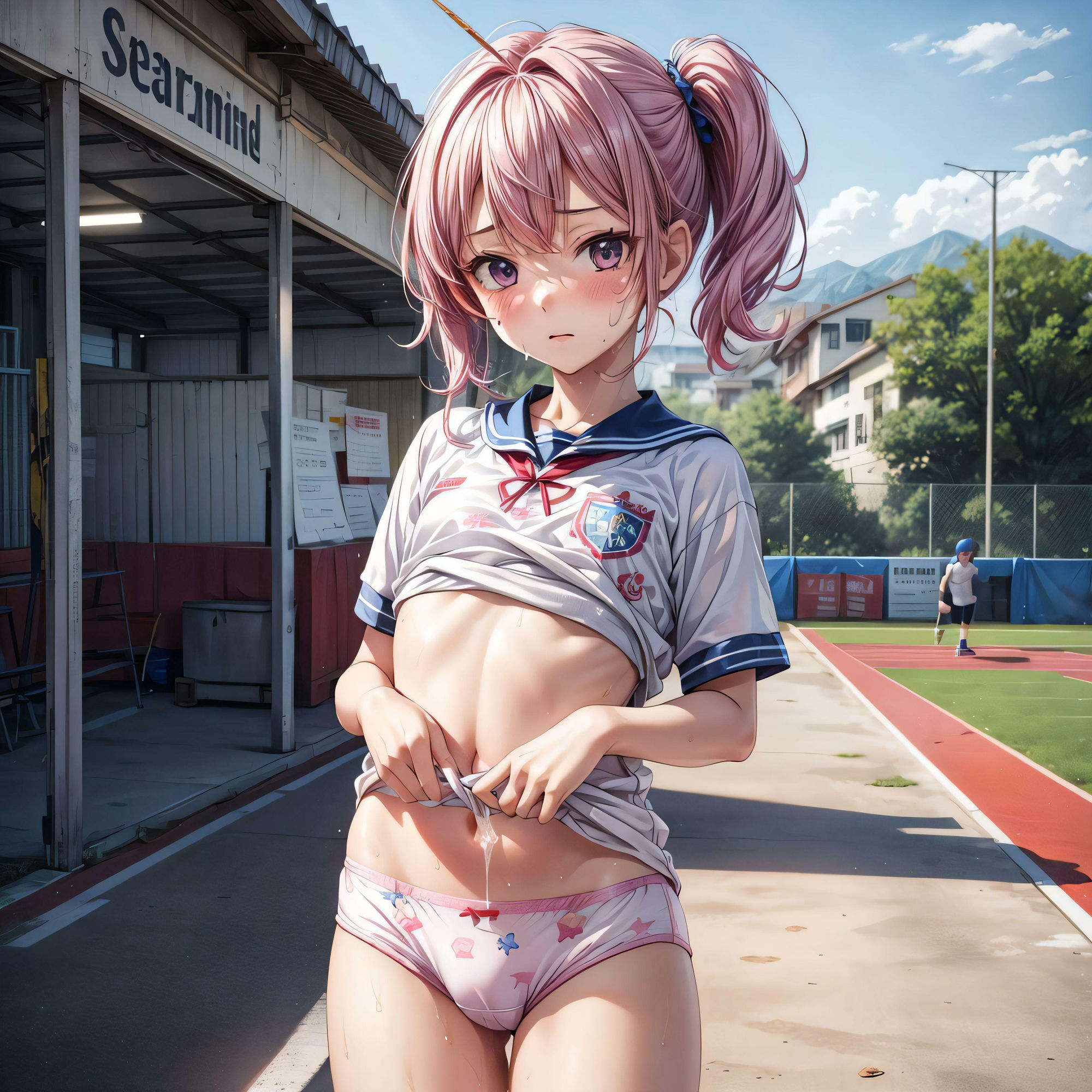 汗だく少女の綿パンツを 嗅ぎ狂いたい