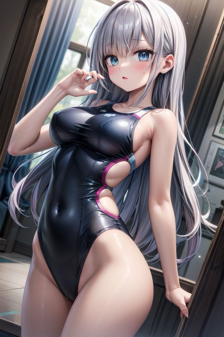 【R-15】長髪競泳水着少女CG集