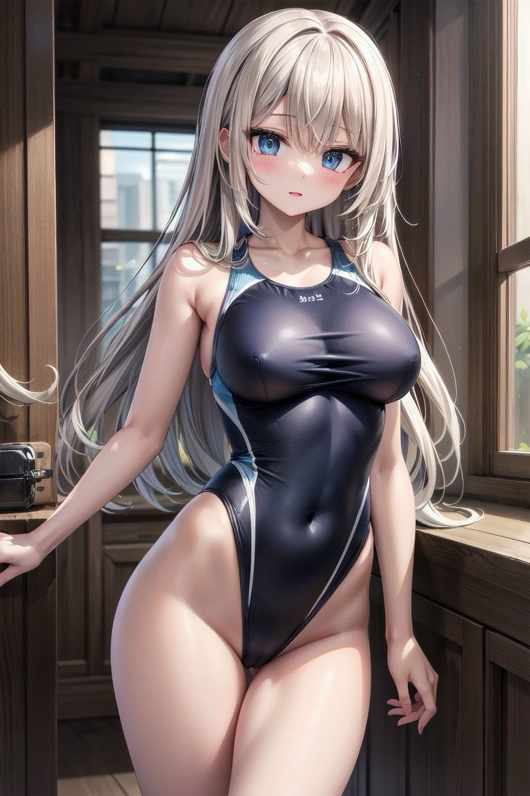 【R-15】長髪競泳水着少女CG集