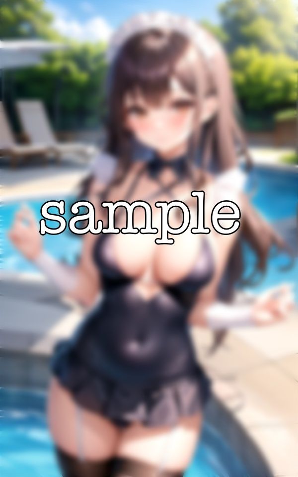 恥じらいの撮影会〜メイドに可愛い水着を着せてプライベートの撮影でえちえち〜