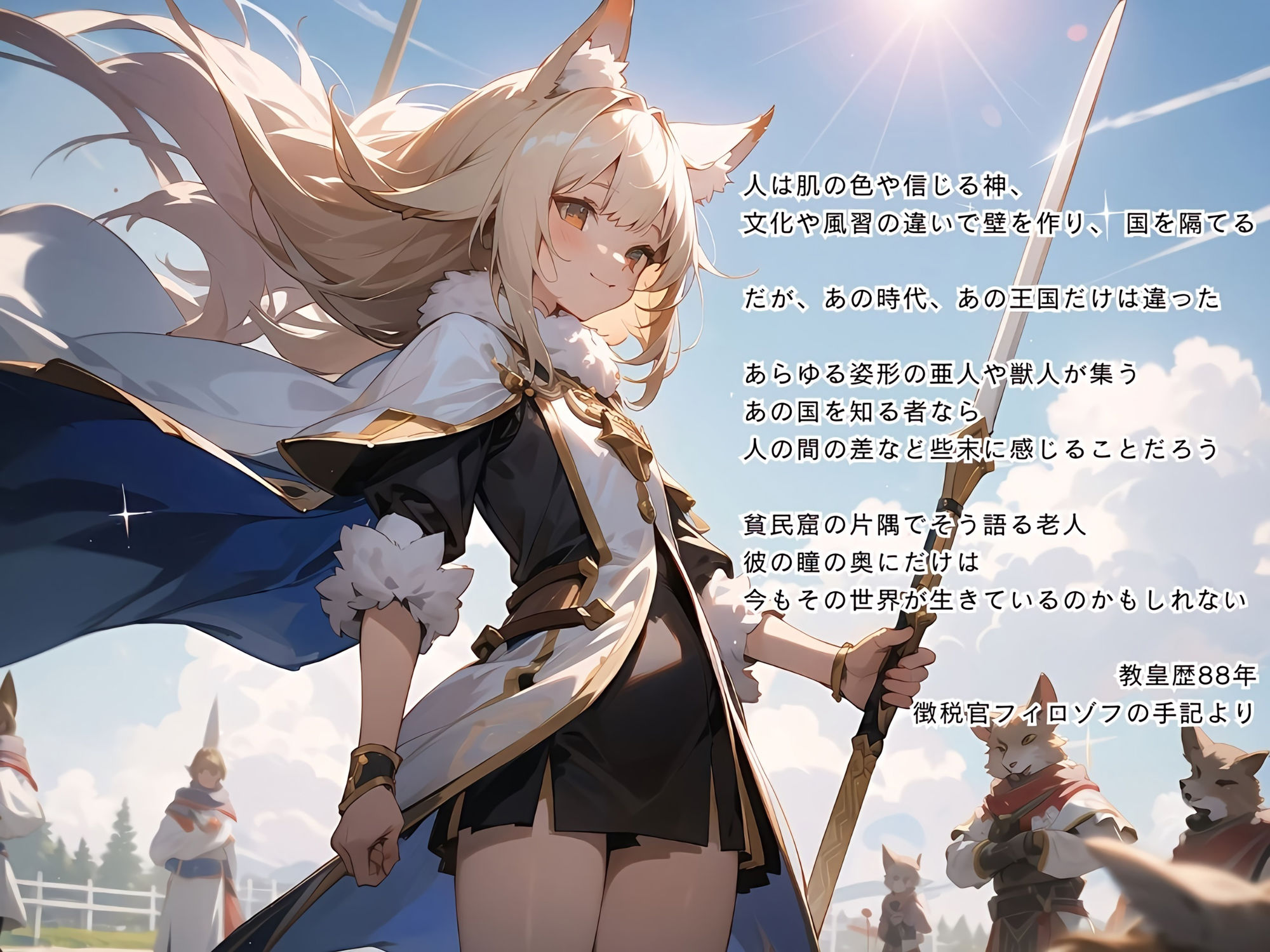色白細身少女画集【けもみみファンタジー編】