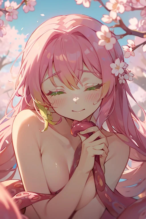 甘露寺 蜜璃 桜の触手に誘われて…