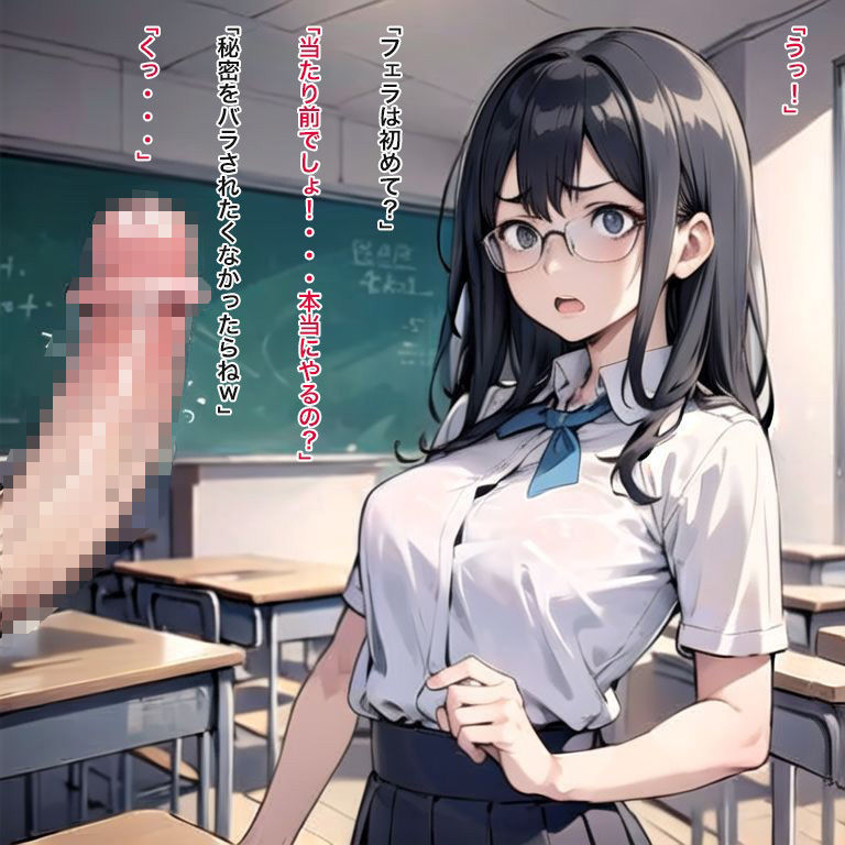 腹黒メガネな巨乳美人優等生JKを寝取る！【NTR】