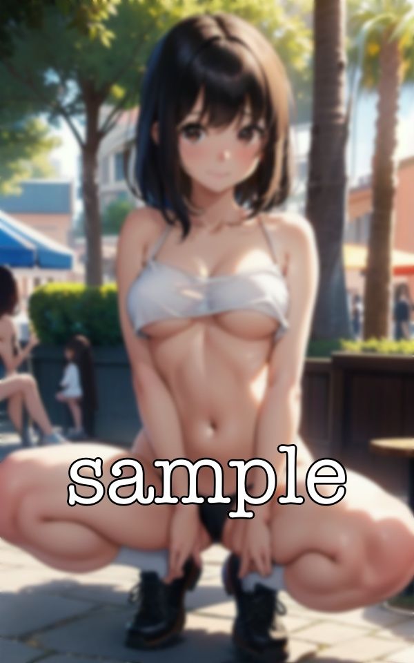 開脚美少女スペシャル！路上でM字開脚でおまんこをくぱぁ・・