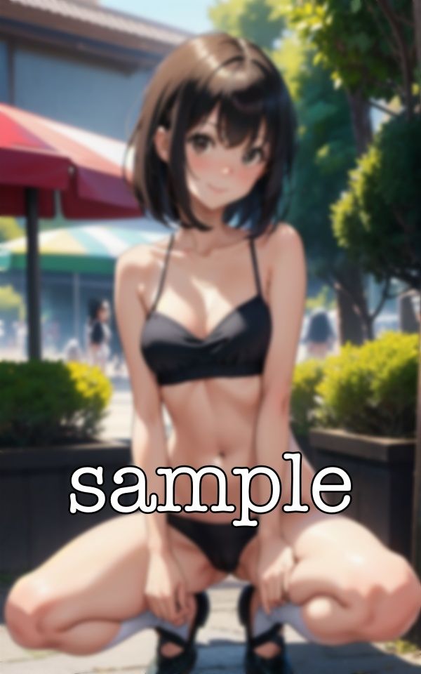 開脚美少女スペシャル！路上でM字開脚でおまんこをくぱぁ・・