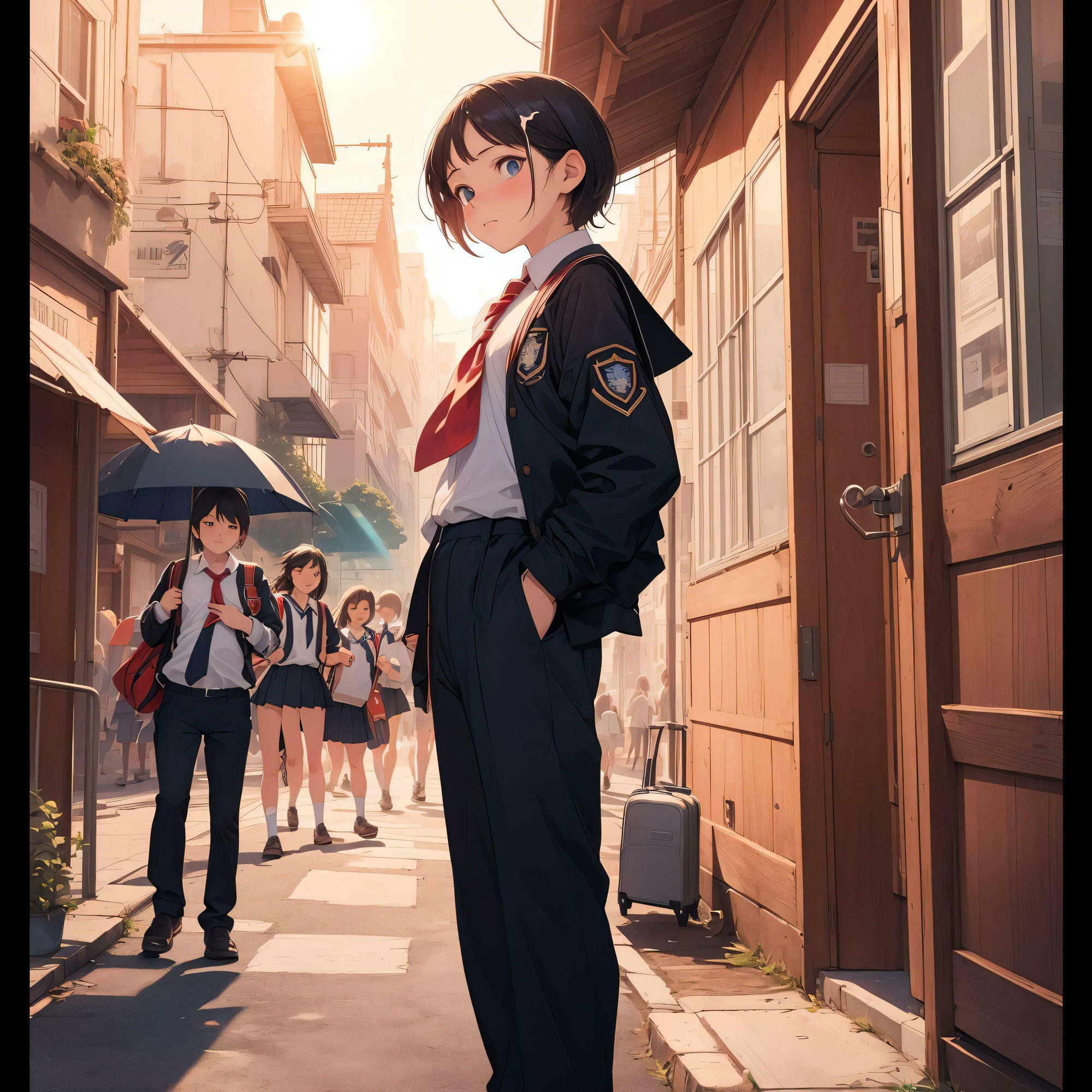 鎖でつながれた少女