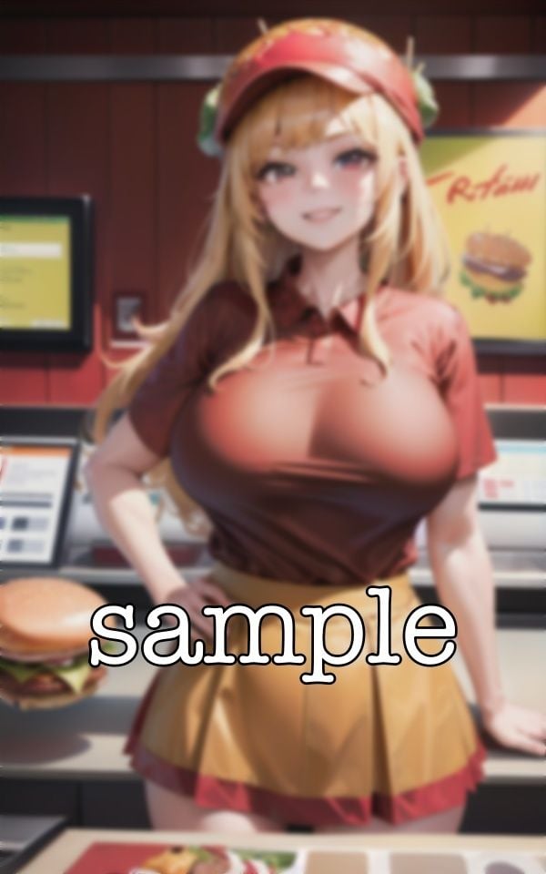 近所の店員〜ハンバーガーショップの18歳の爆乳をナンパ〜