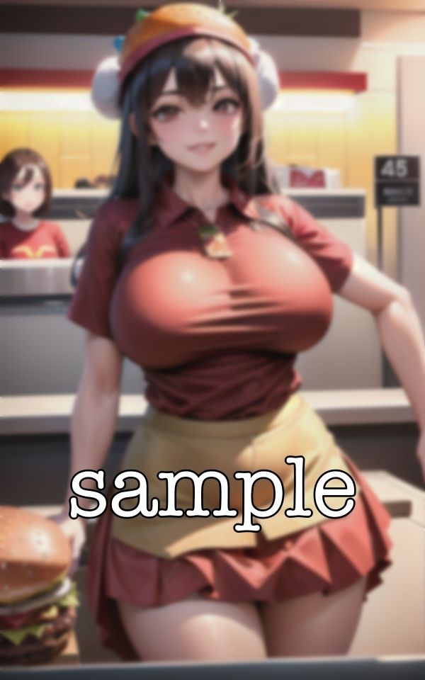 近所の店員〜ハンバーガーショップの18歳の爆乳をナンパ〜