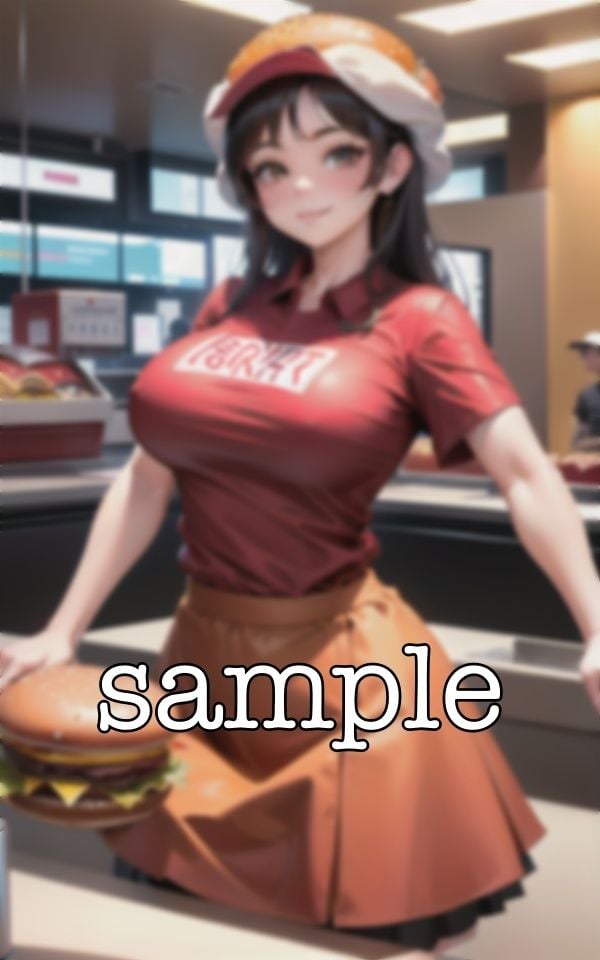 近所の店員〜ハンバーガーショップの18歳の爆乳をナンパ〜