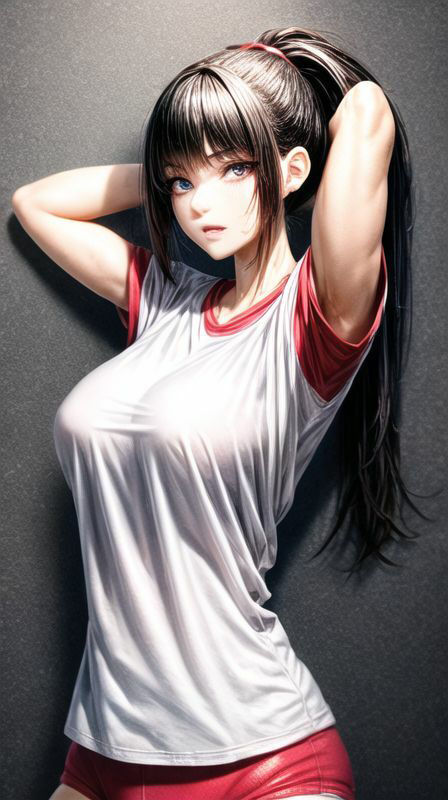 巨乳×ポニーテル+筋肉 187枚