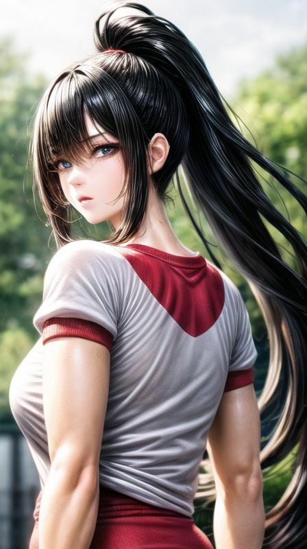 巨乳×ポニーテル+筋肉 187枚