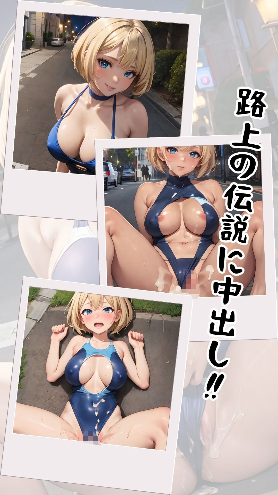 路上の伝説 夜道スク水着