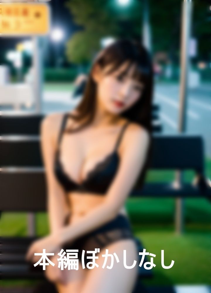 きれいなお姉さんのゴスロリボンテ―ジ露出