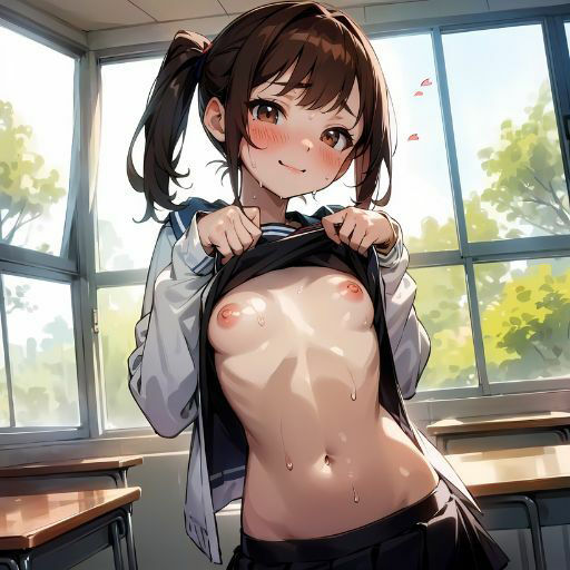 おっぱいの連続！かわいすぎる美少女たちがアナタにおっぱいを披露しちゃう！制服から露出する乳首…処女が制服をたくし上げた時の表情…ワイシャツに染みこむ汗…！