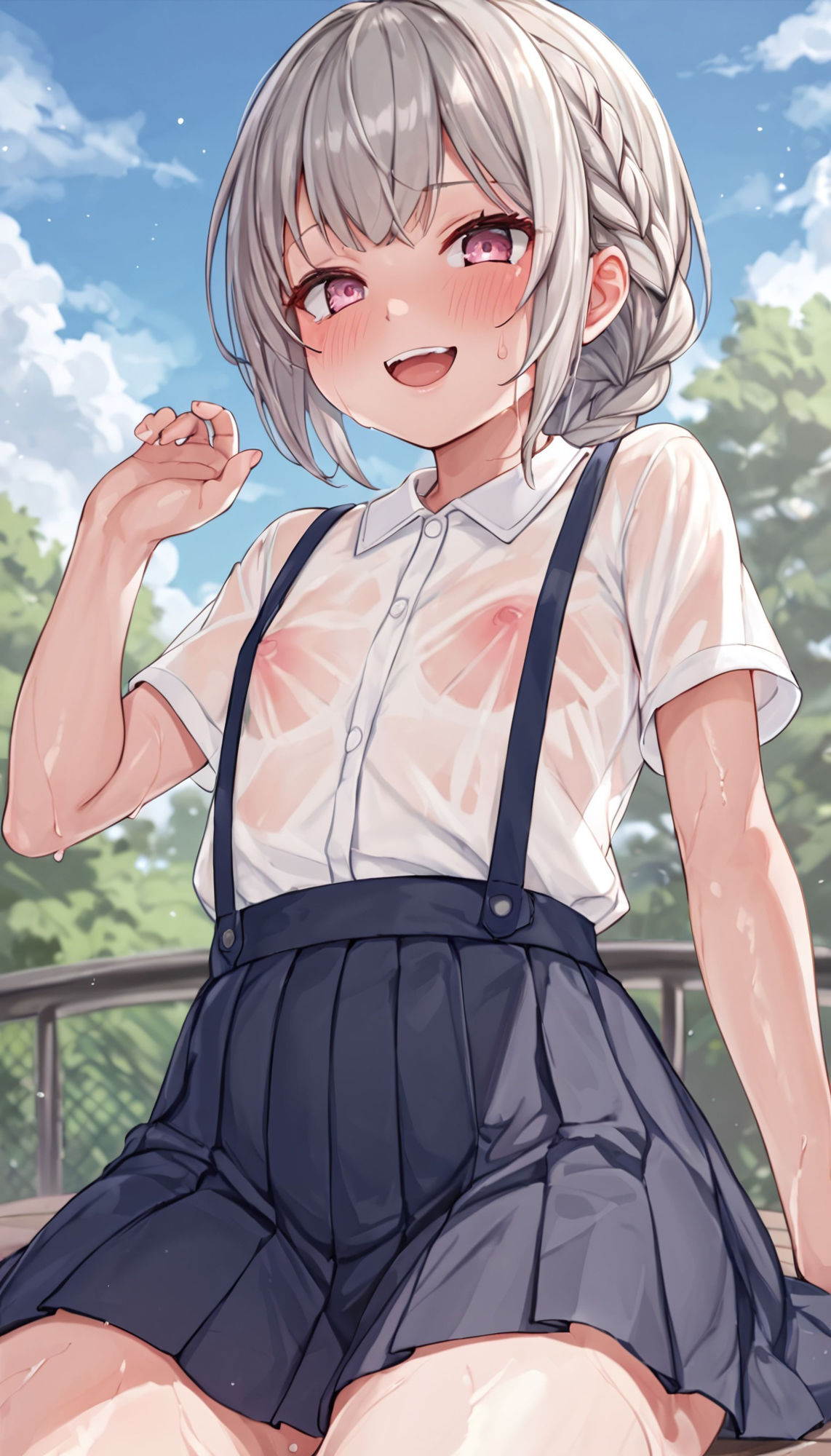 少女×制服×透け CG集