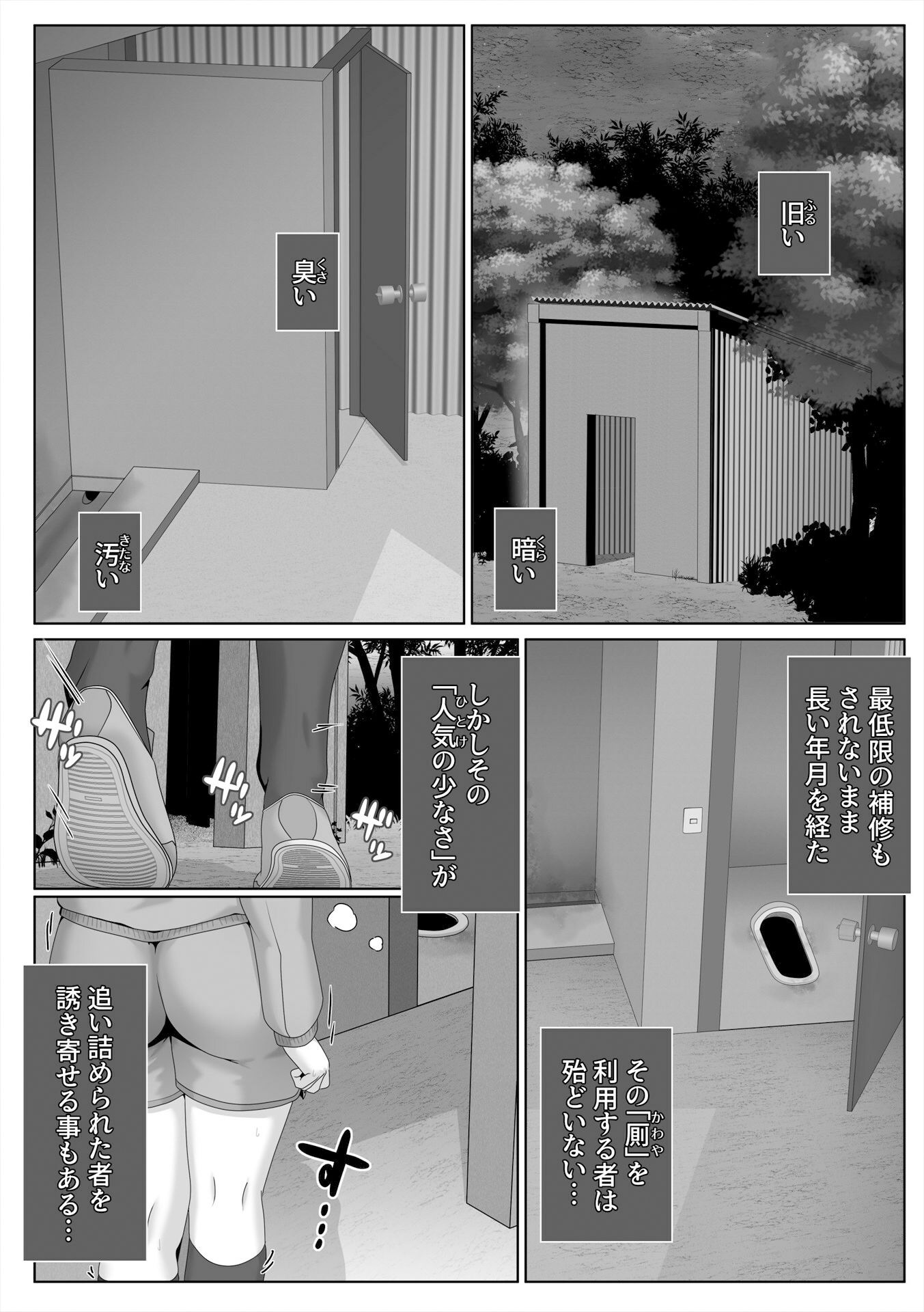 旧い厠で糞を放る