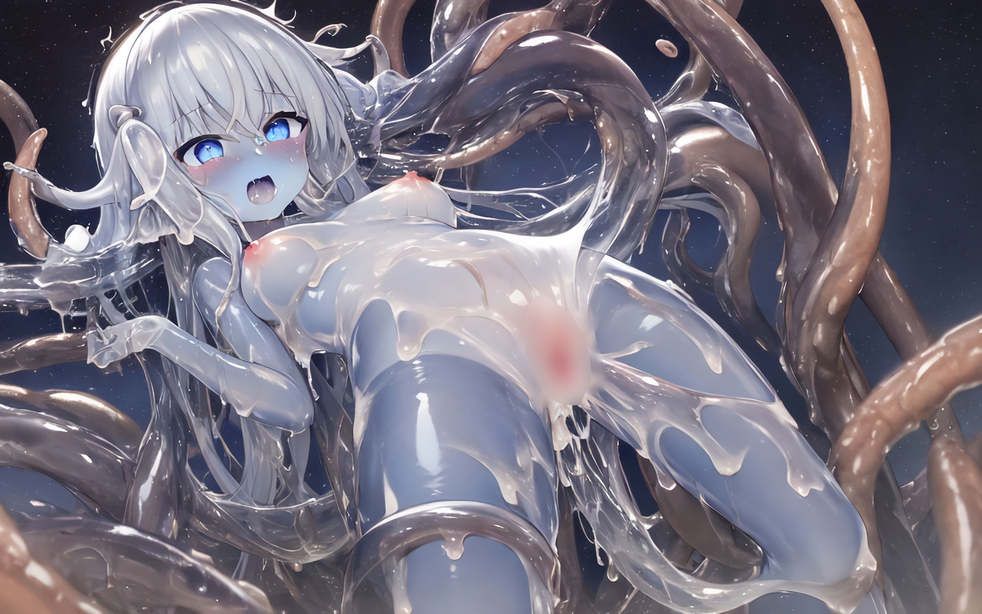 スライム娘のエロエロイラスト集