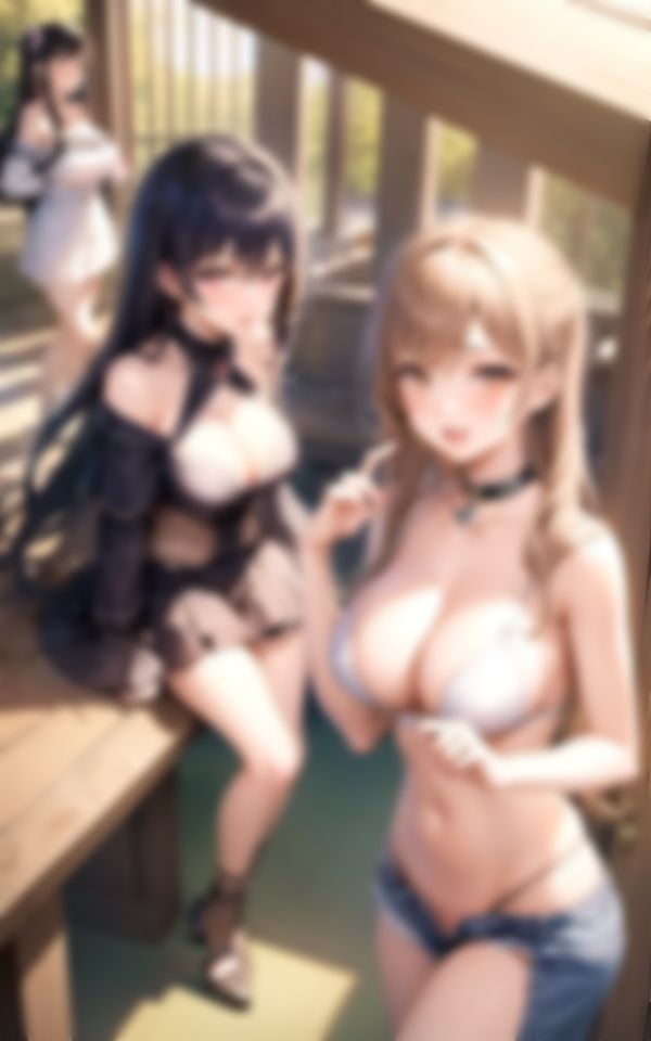 淫乱水着美女と高級プールで天国ハーレム