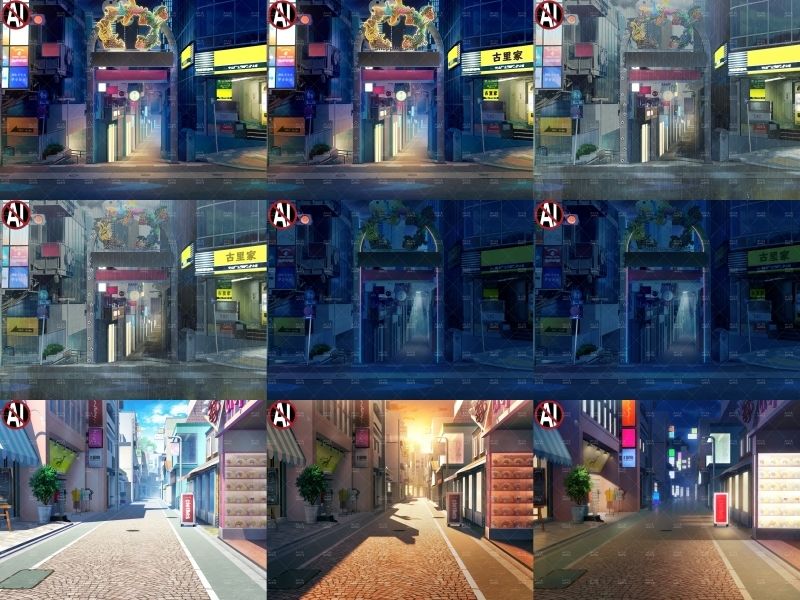 みにくる背景CG素材集『街編』part02