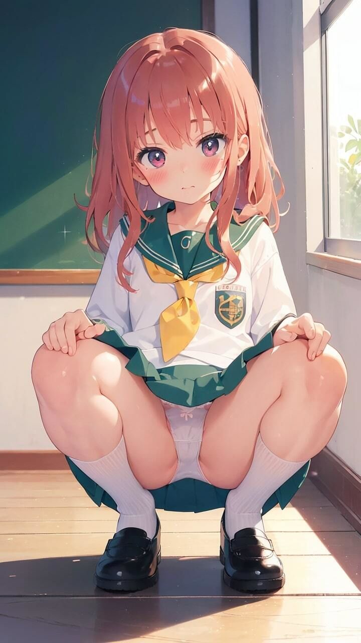 貧乳ミニ系JKパンチラ