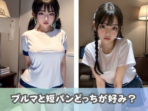 【ブルマ女子大生】体操服のコスプレをしたJDが集まるエッチ撮影会に参加!ムチムチのブルマや短パンが撮り放題!