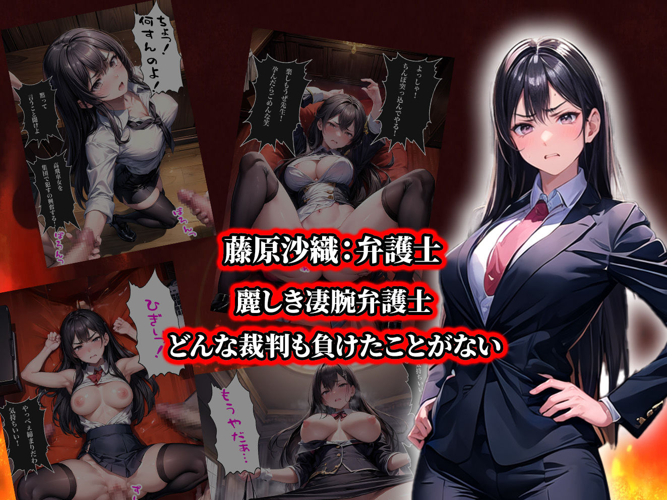 負けたら即中出しセックス 3人の働く女性達が無慈悲に●される話【セリフ付き】