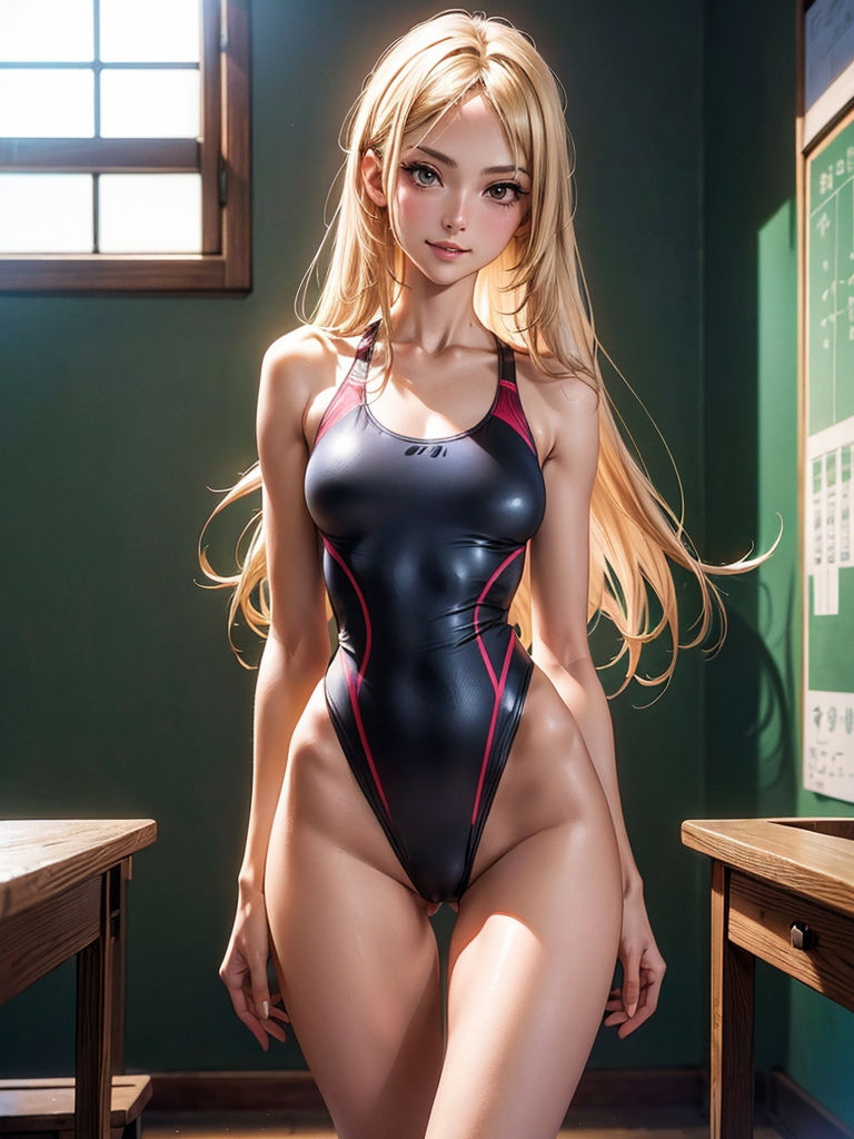 金髪競泳水着美少女Vol.2