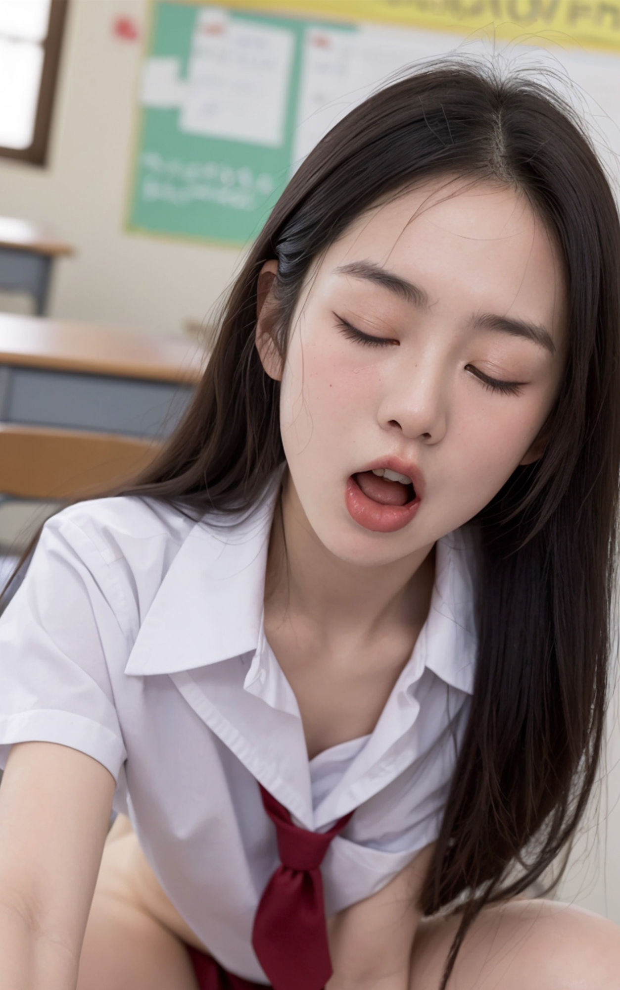 放課後の教室で生徒とイケナイ関係