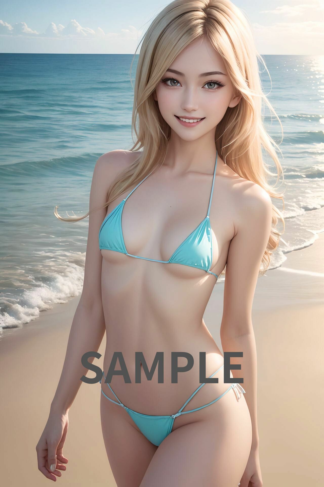 友達に彼女を寝取られた寂しい大学生が夏休みに金髪貧乳美女に夢中