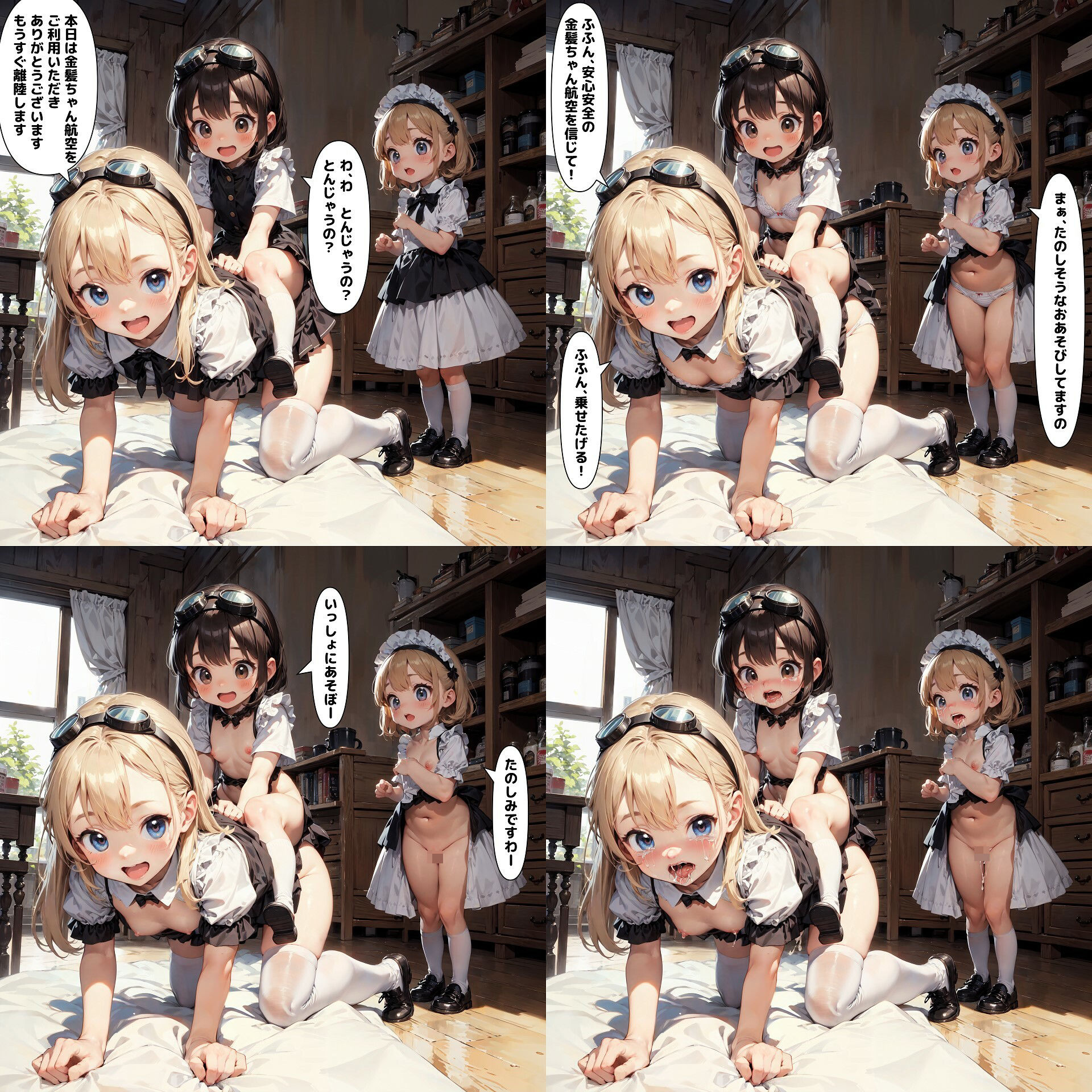 メイドさんが可愛いだけ下着裸絶頂差分