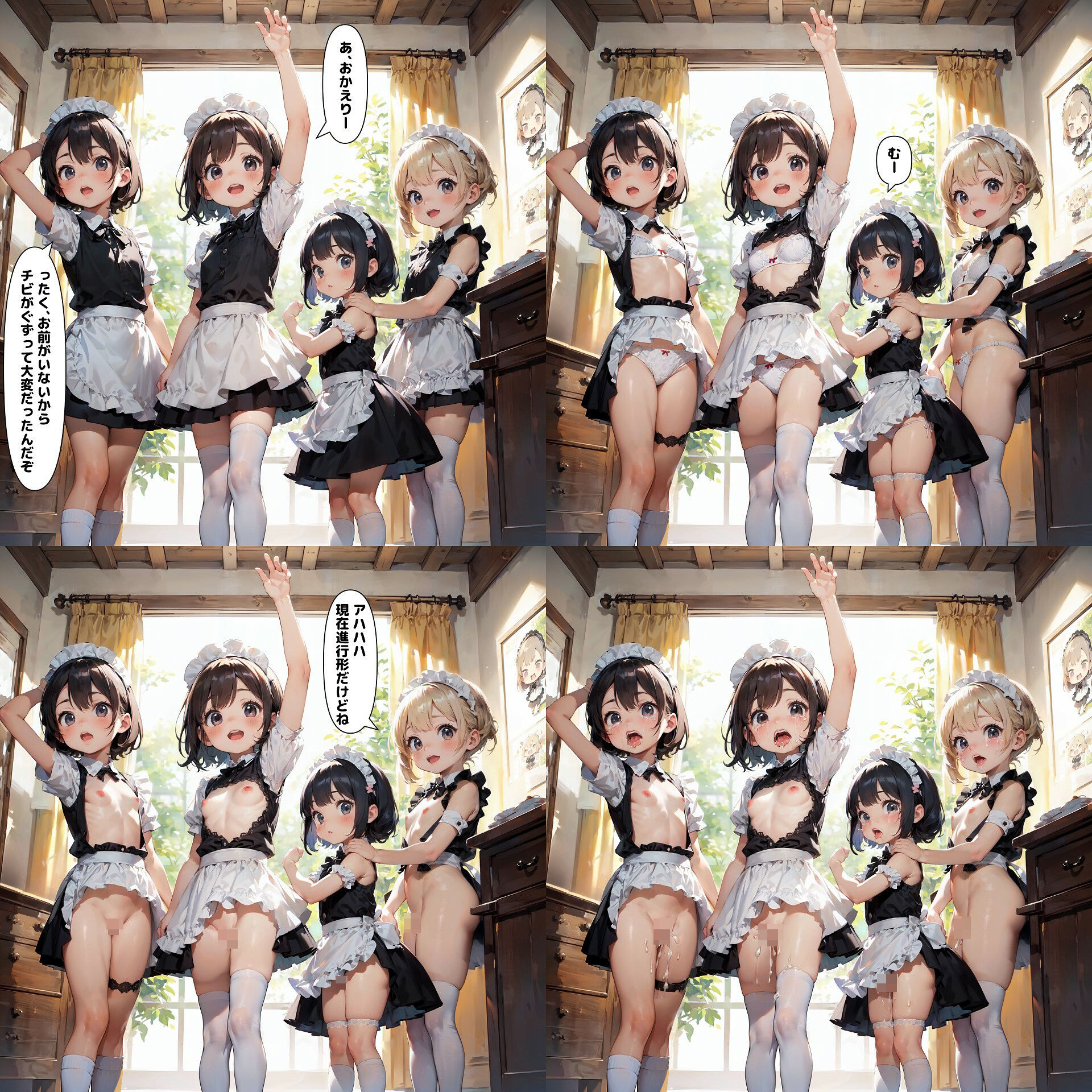 メイドさんが可愛いだけ下着裸絶頂差分