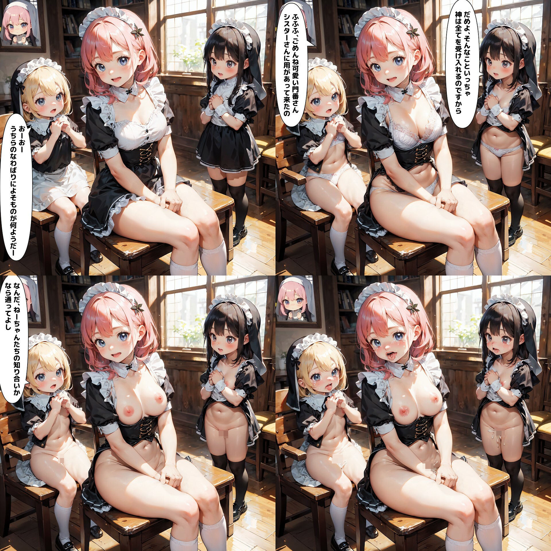 メイドさんが可愛いだけ下着裸絶頂差分