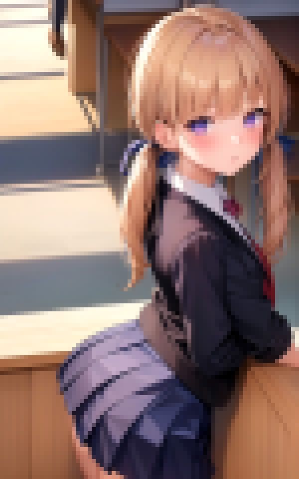 振り向きノーパンチラ