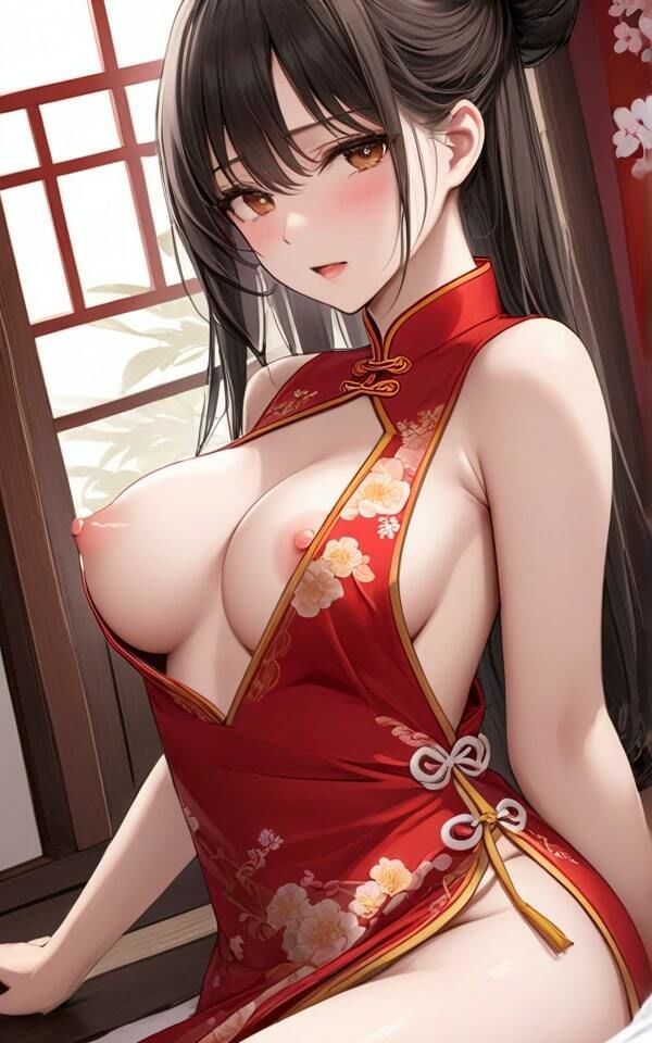 巨乳チャイナ服の誘惑 私のエッチな誘惑に我慢できる？