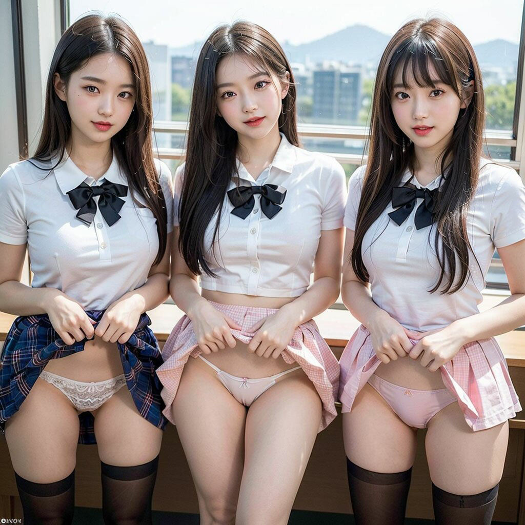 これが見たいんでしょ？ハーレム見せつけパンチラ/You want to see this， right？ Harem showing panty shots