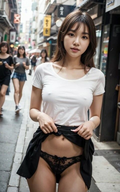 パンツ見せてもらえませんか？ と頼んだら、え？今ここでですか？と言いながらも快くスカートをたくし上げてくれた！ という妄想写真集