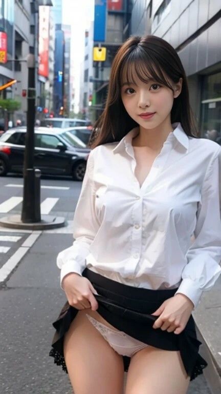 パンツ見せてもらえませんか？ と頼んだら、え？今ここでですか？と言いながらも快くスカートをたくし上げてくれた！ という妄想写真集